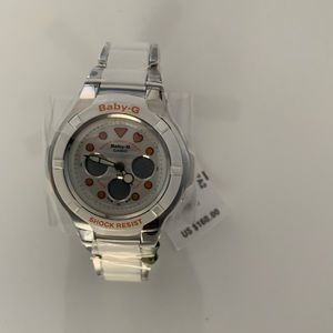 White Baby G Shock